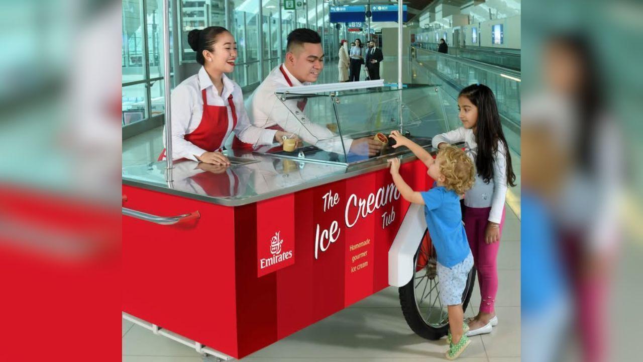 Emirates Brings Free Ice Cream Back at Dubai Airport