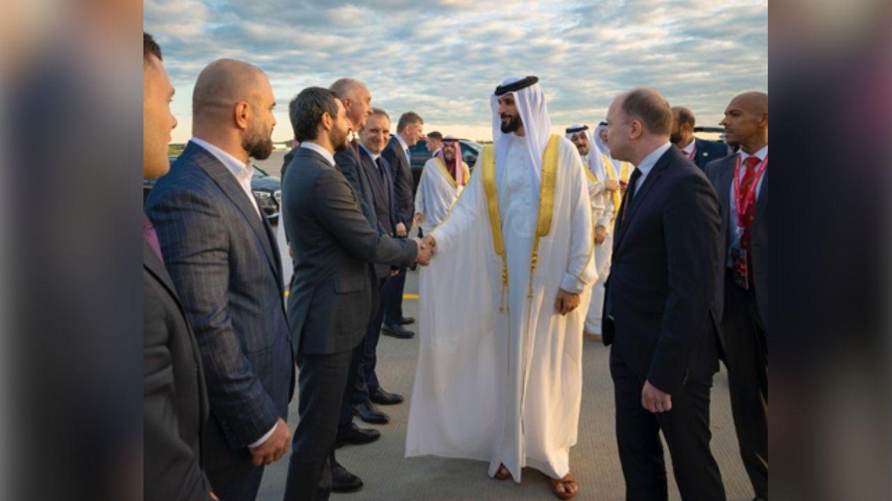 Shaikh Nasser Departs Russia After SPIEF 2025 Visit