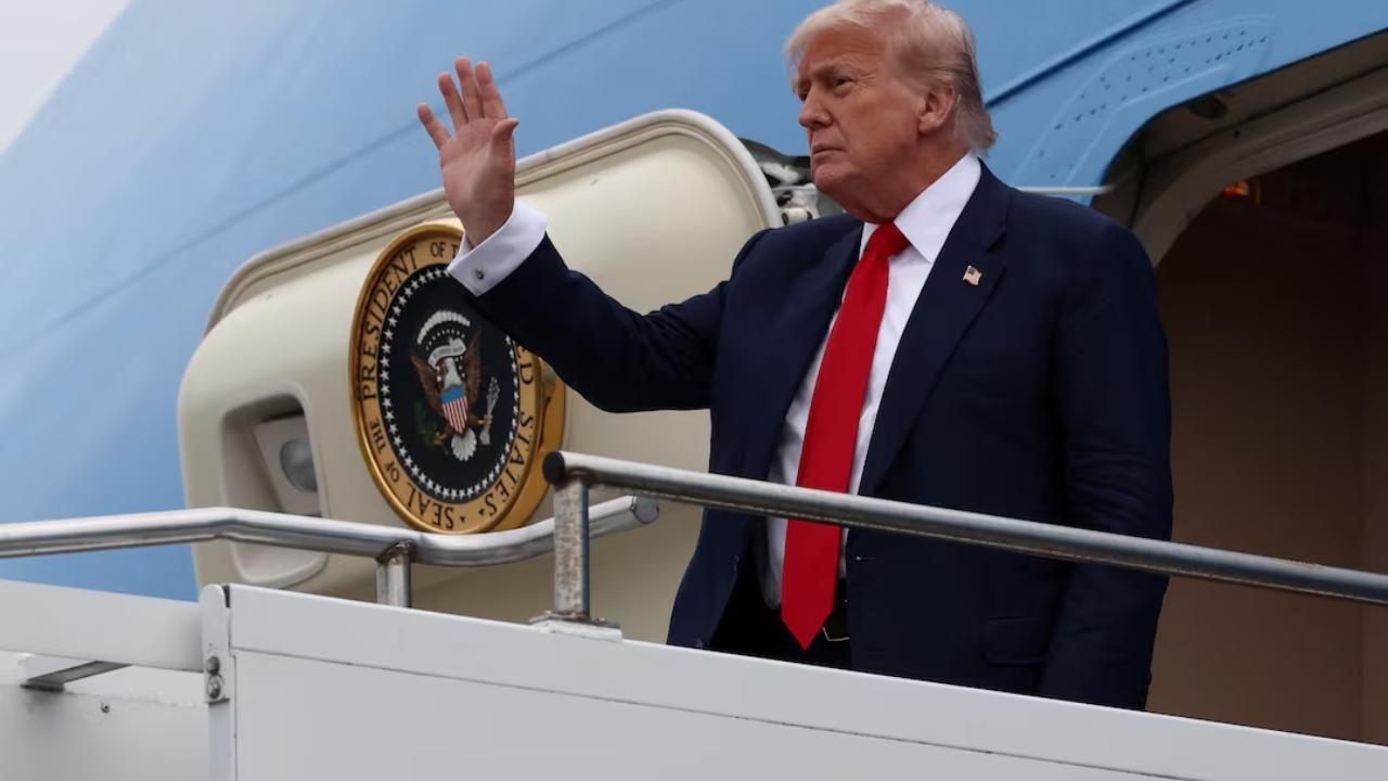 Trump lands in Scotland for golf and EU trade talks.