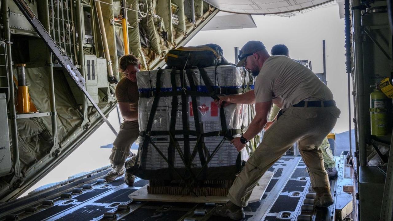 Canada drops aid into Gaza, accuses Israel of breaking laws