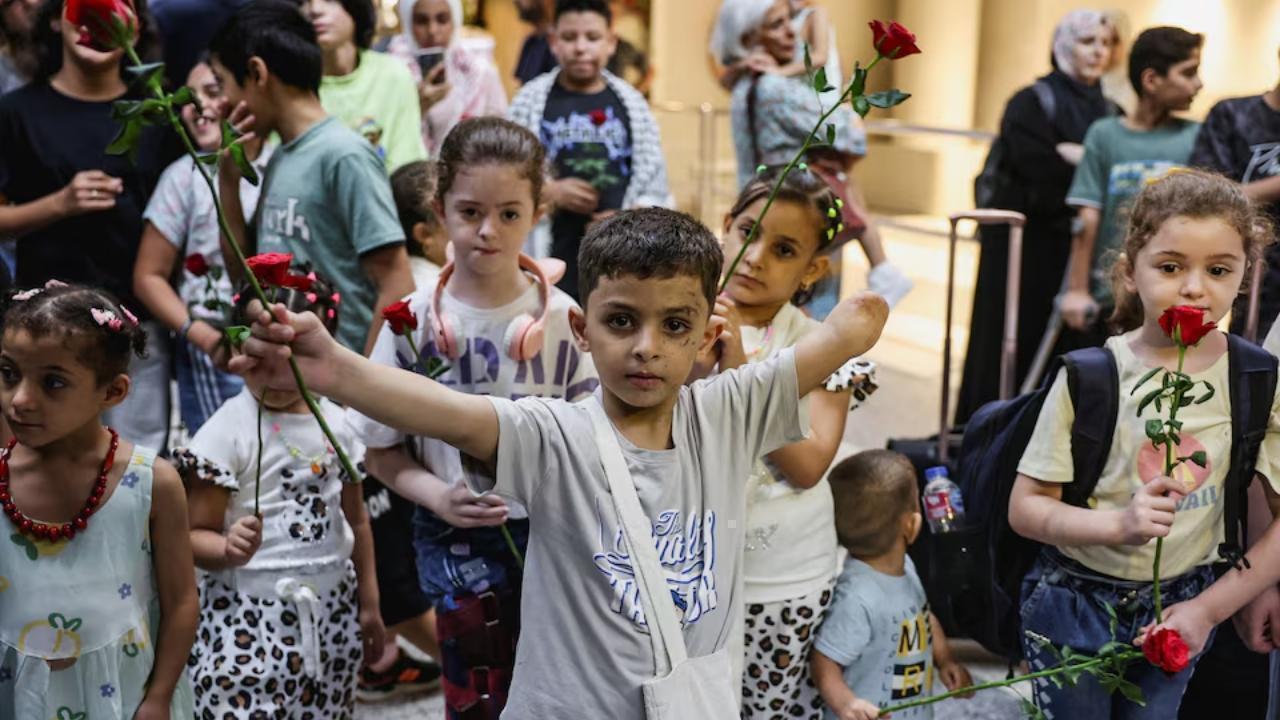 Gazan children injured in war start medical treatment abroad