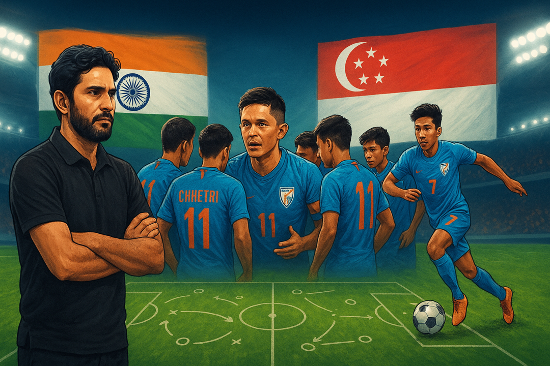 Khalid Jamil on India vs Singapore: Sunil Chhetri’s Leadership and Indian Football’s Future Khalid Jamil on India vs Singapore: Sunil Chhetri’s Leadership and Indian Football’s Future