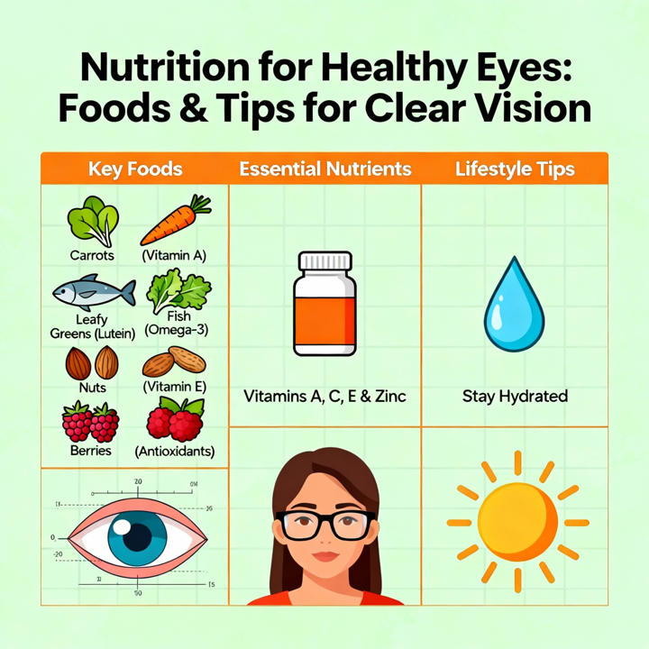 Nutrition for Healthy Eyes: Foods & Tips for Clear Vision