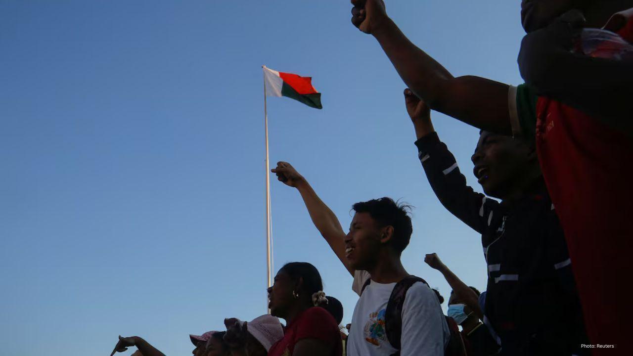 Madagascar’s Youth Protesters Celebrate Possible Victory as President Flees