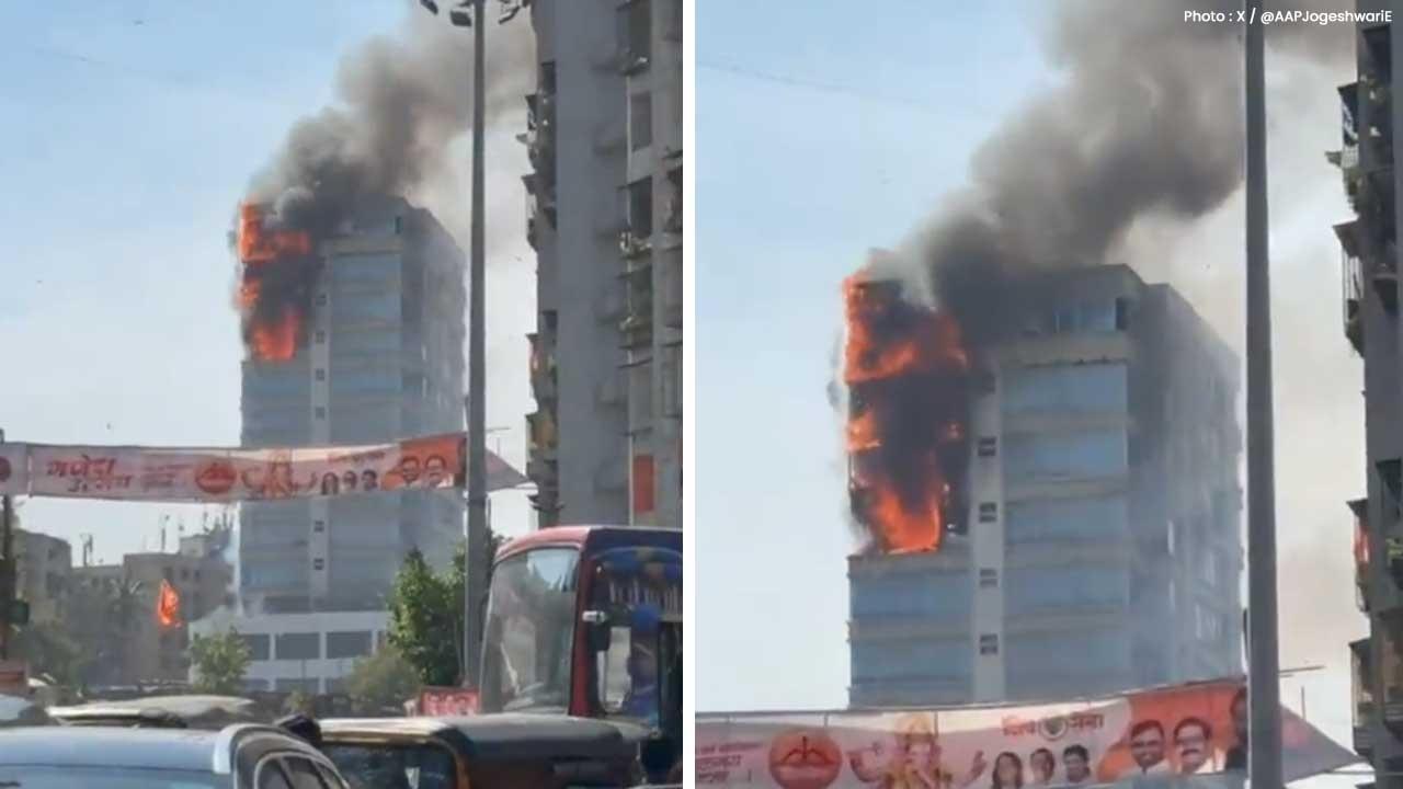 Significant Fire Breaks Out at JMS Business Centre in Mumbai, Evacuations Underway Significant Fire Breaks Out at JMS Business Centre in Mumbai, Evacuations Underway