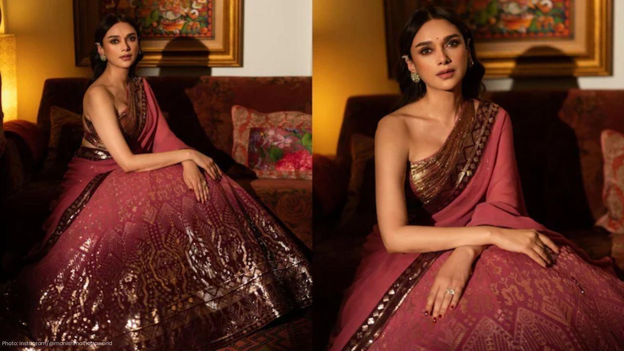 Aditi Rao Hydari shines in Manish Malhotra’s regal lehenga