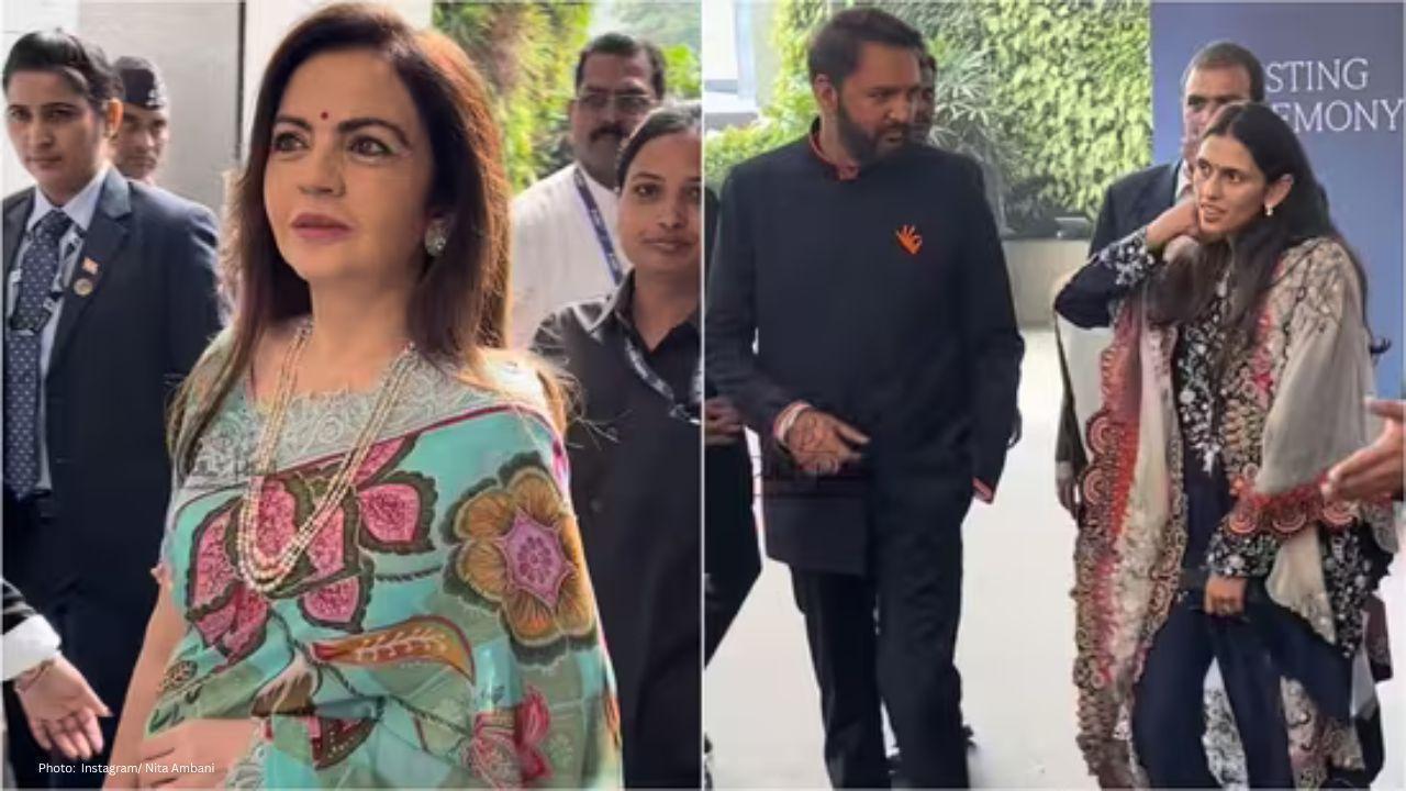 Nita Ambani and Shloka Mehta Dazzle in Traditional and Contemporary Styles at NSE Gathering