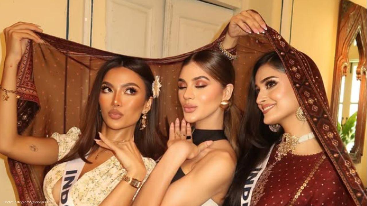 Manika Vishwakarma Shines in Elegant Brown Anarkali at Miss Universe 2025