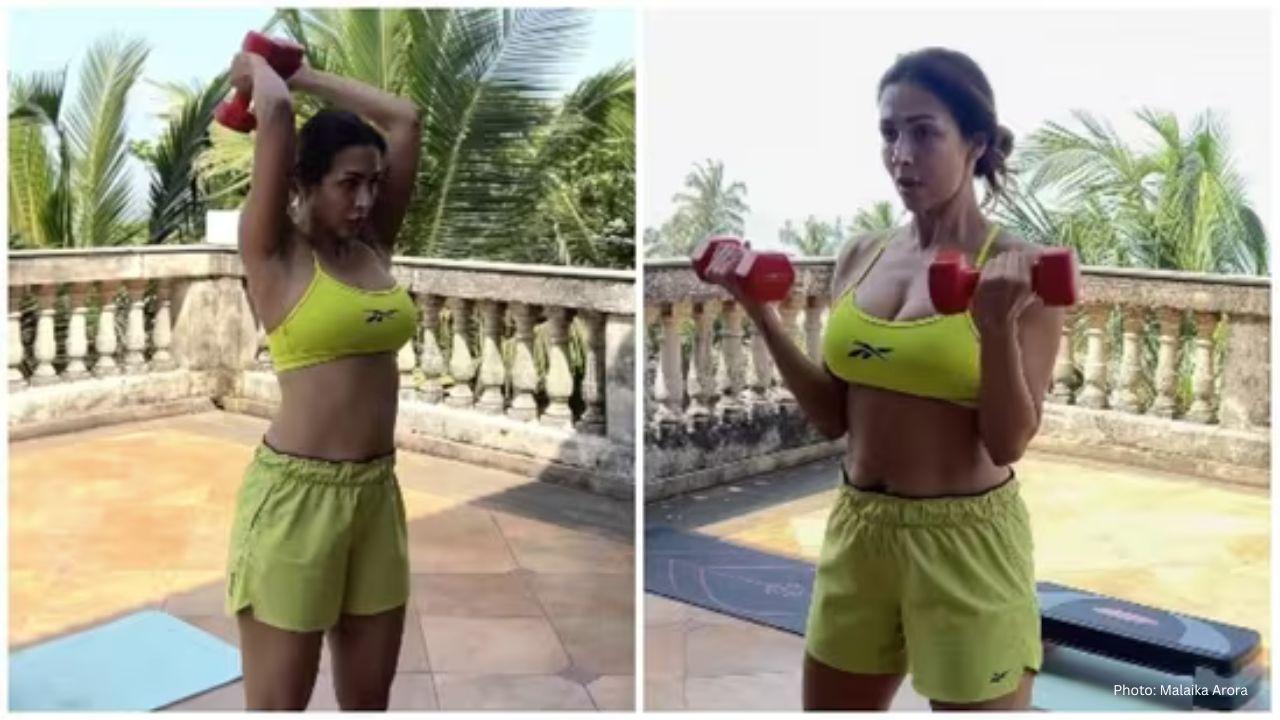 Malaika Arora Unveils 5 Simple Dumbbell Exercises for Stronger Arms and Core