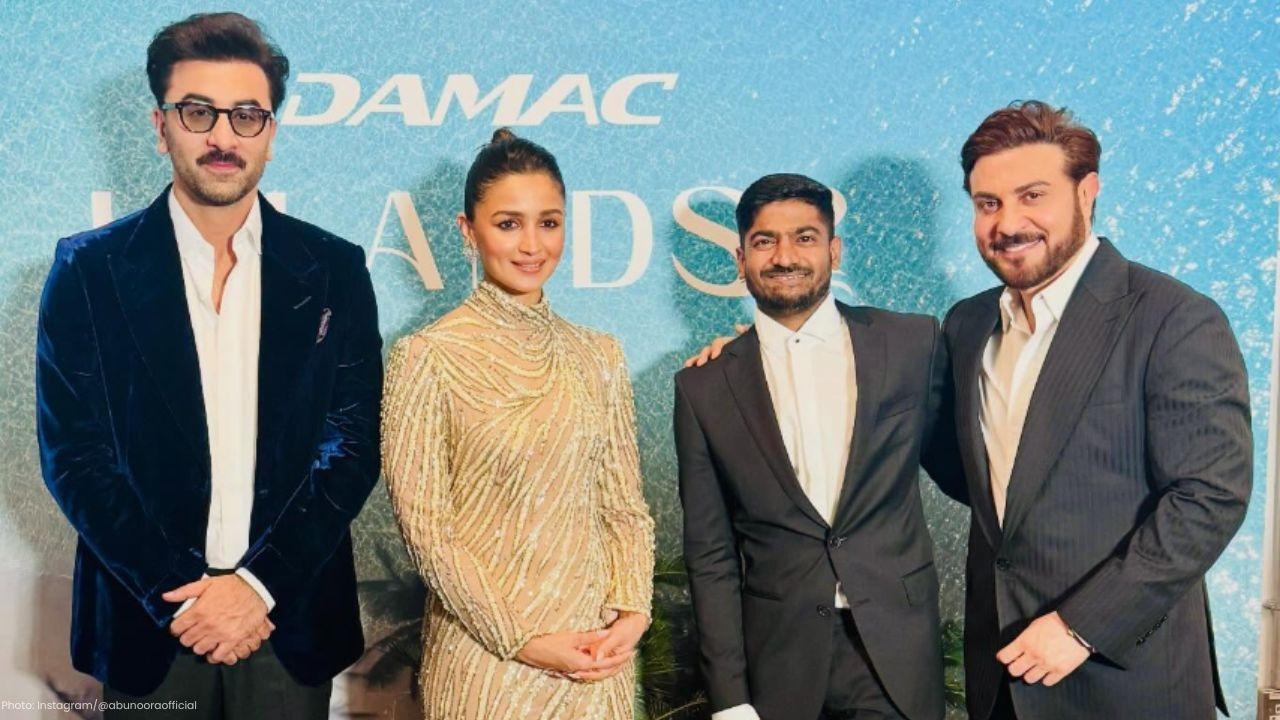 Alia Bhatt Dazzles in Timeless Bob Mackie Ensemble Alongside Ranbir Kapoor