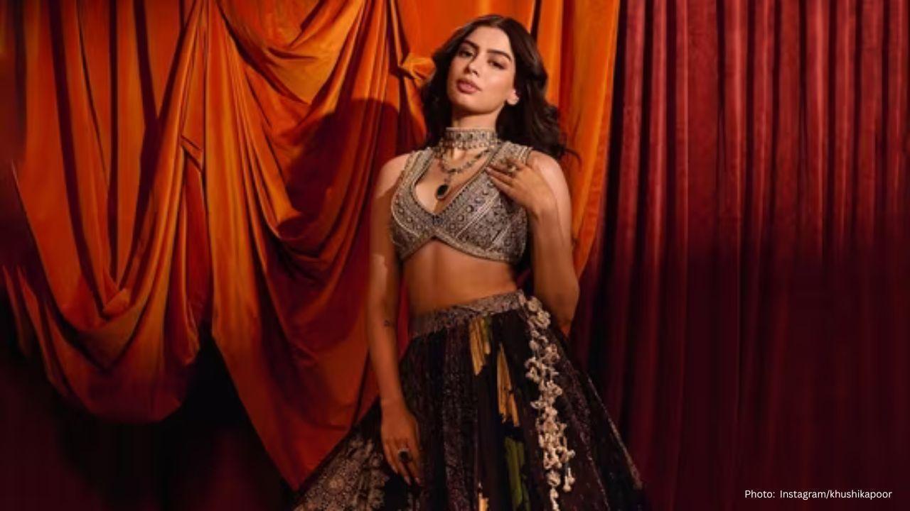 Khushi Kapoor Dazzles in Three Exquisite Traditional Ensembles by Bhumika Sharma