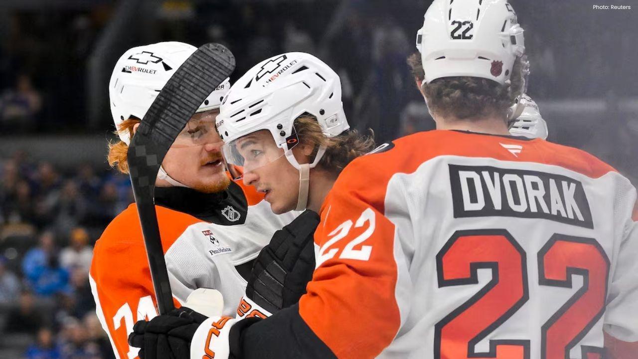 Flyers Triumph Over Blues 6-5 with Zegras' Shootout Heroics