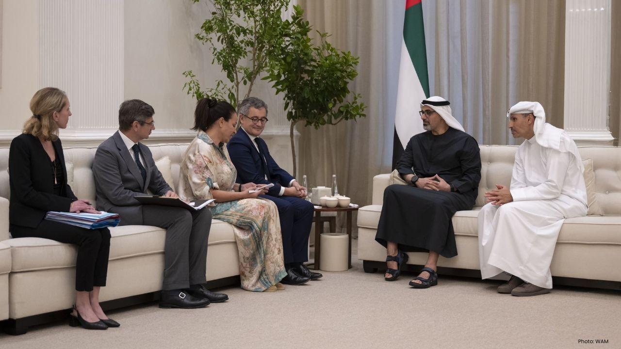 Meeting Between Abu Dhabi's Crown Prince and French Justice Minister to Enhance Ties