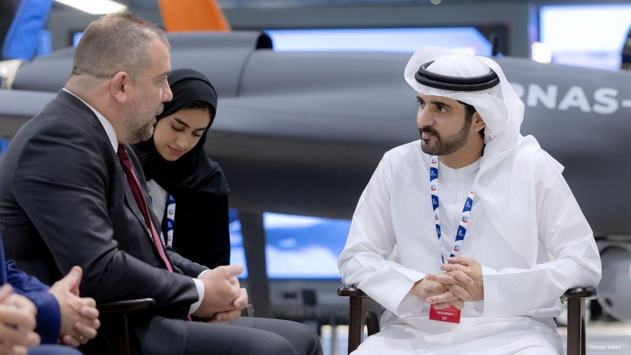 Dubai Airshow: Sheikh Hamdan Engages with Montenegro's Defence Minister