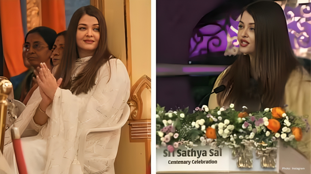 Aishwarya Rai Brings Elegance to Sathya Sai Baba’s Centenary Celebrations