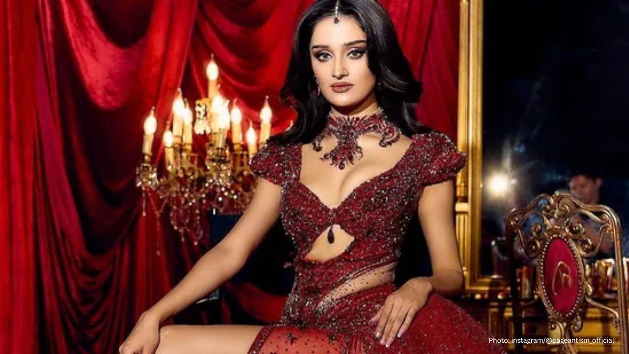 Miss India Manika Vishwakarma Leaves a Mark in Red Gown at Miss Universe 2025 Prelims