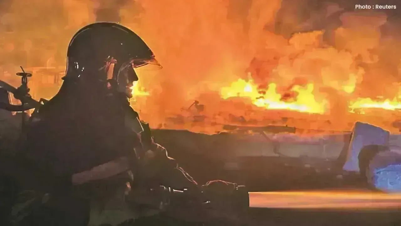 Catastrophic Blaze Erupts on Container Ship at Los Angeles Port, Crew Unharmed
