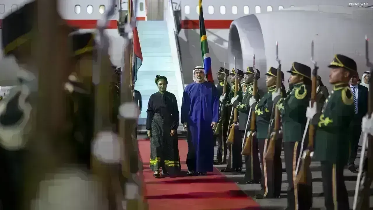 Crown Prince Khaled of UAE Lands in Johannesburg for G20 Discussions