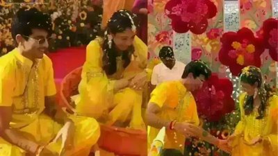 Palash Muchhal & Smriti Mandhana Celebrate Joyous Haldi Ceremony