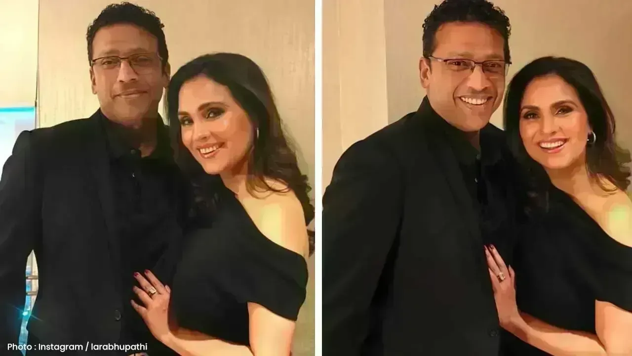 Lara Dutta Captures Sweet Moment with Husband Mahesh Bhupathi at Event