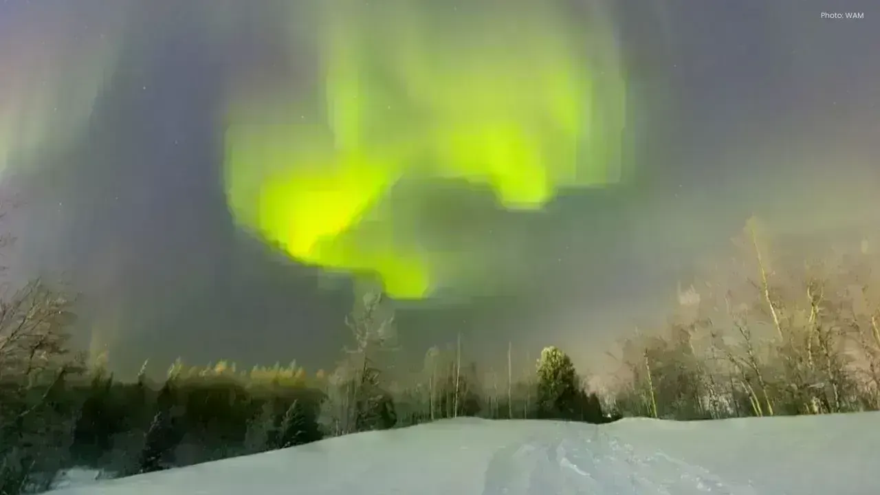 Breathtaking Aurora Illuminates Novy Urengoy's Night Sky