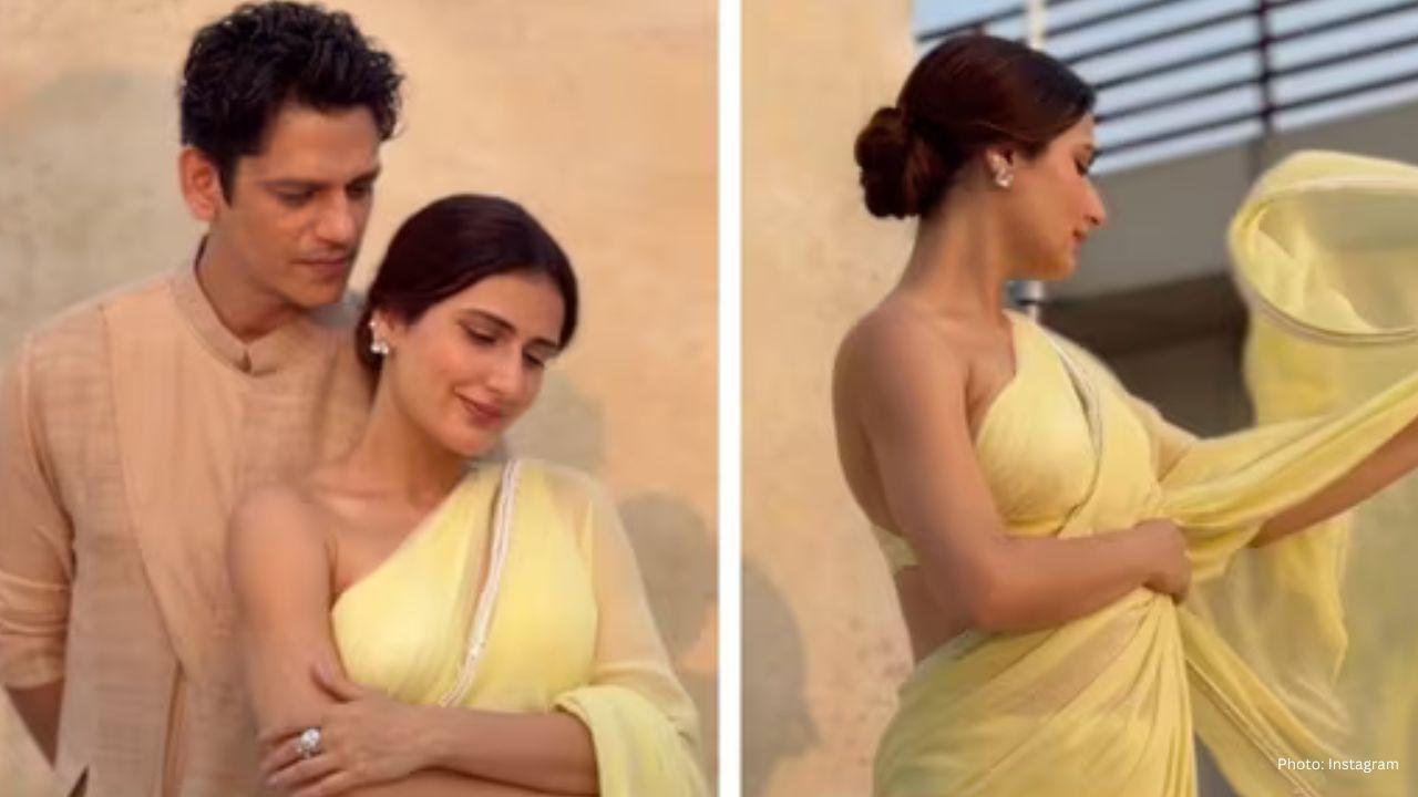 Fatima Sana Shaikh Shines in Yellow Saree at Gustaakh Ishq Screening in Mumbai