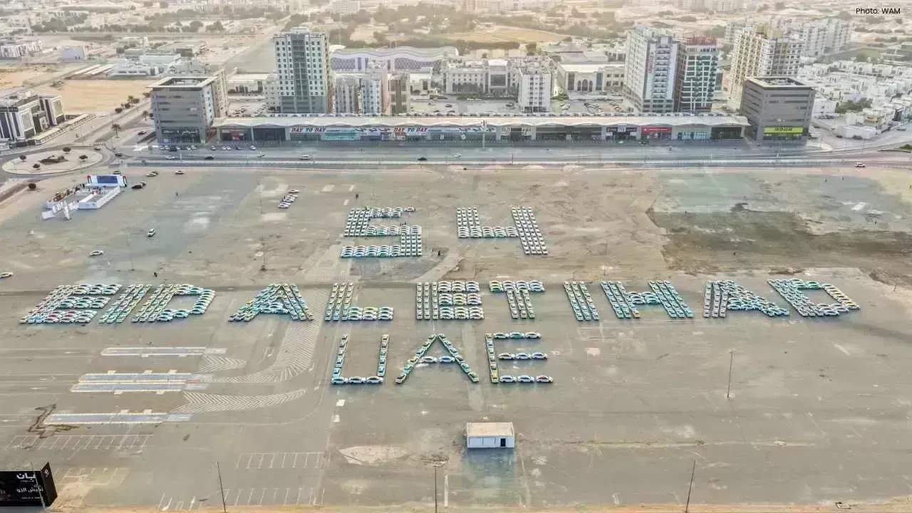 Ajman Achieves Guinness World Record with Largest Eid Celebration Phrase