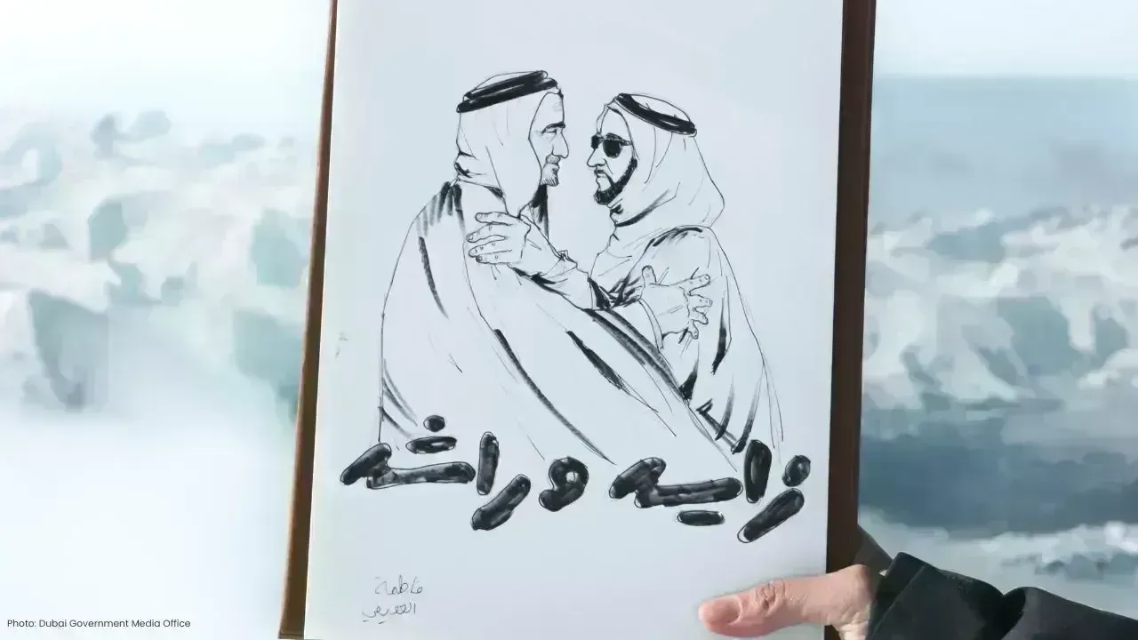 UAE Flag Raised in French Alps for Eid Al Etihad Celebration