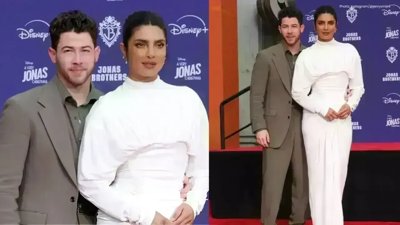 Jonas Brothers Recognized at TCL Theatre as Priyanka Dazzles