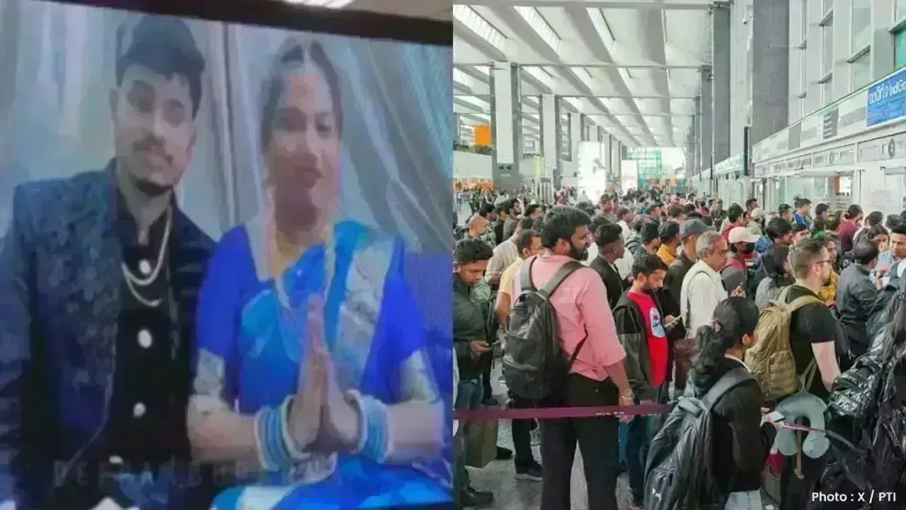 IndiGo's Flight Disruptions: Newlyweds Experience Virtual Reception