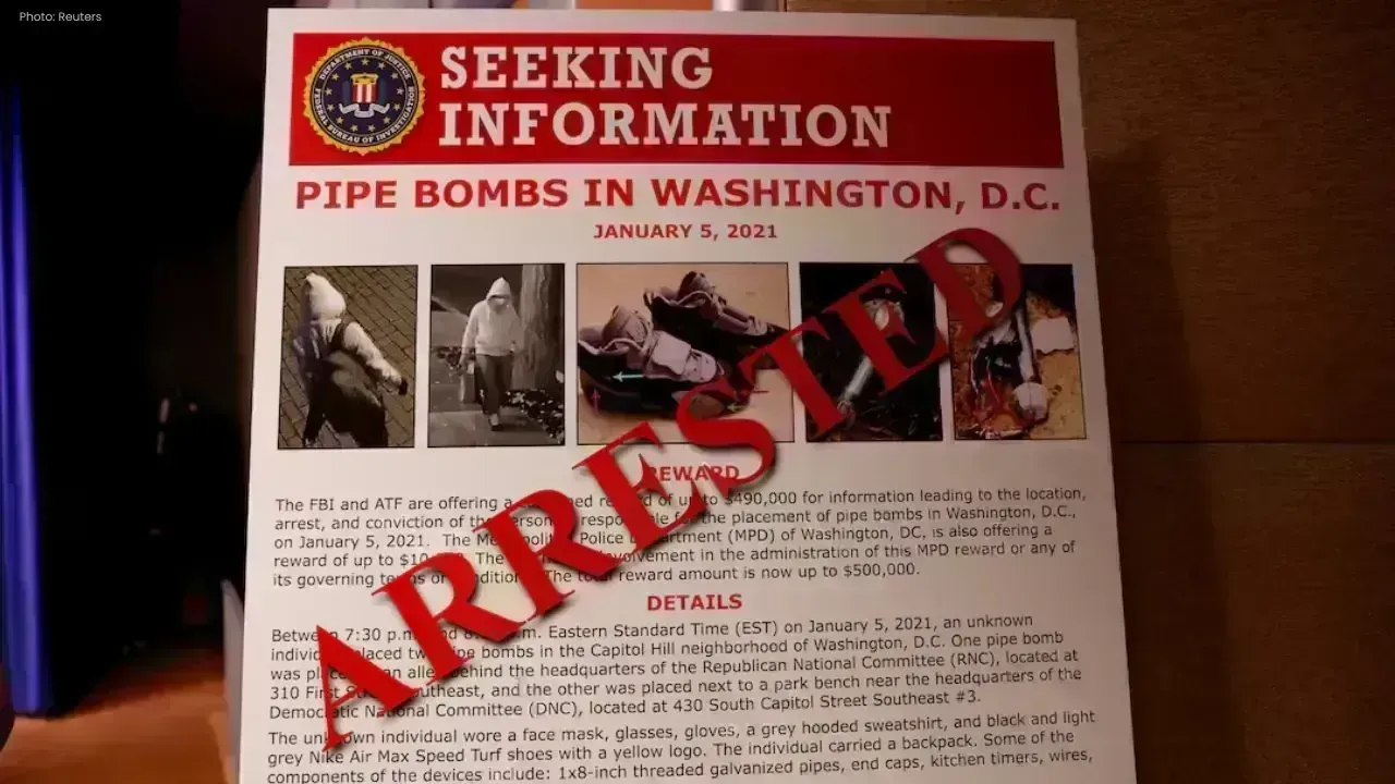 Virginia Man Charged in 2021 Capitol Pipe Bomb Incident