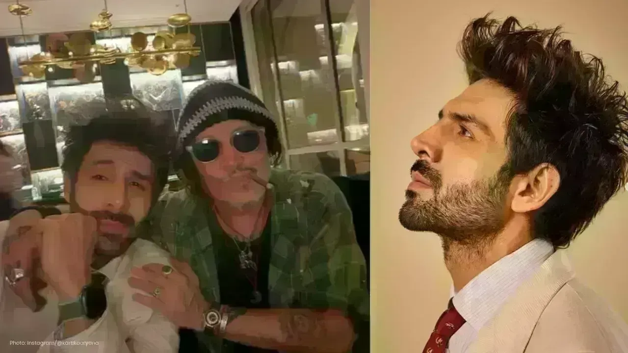 Kartik Aaryan and Johnny Depp Capture a Memorable Moment at Red Sea Film Festival