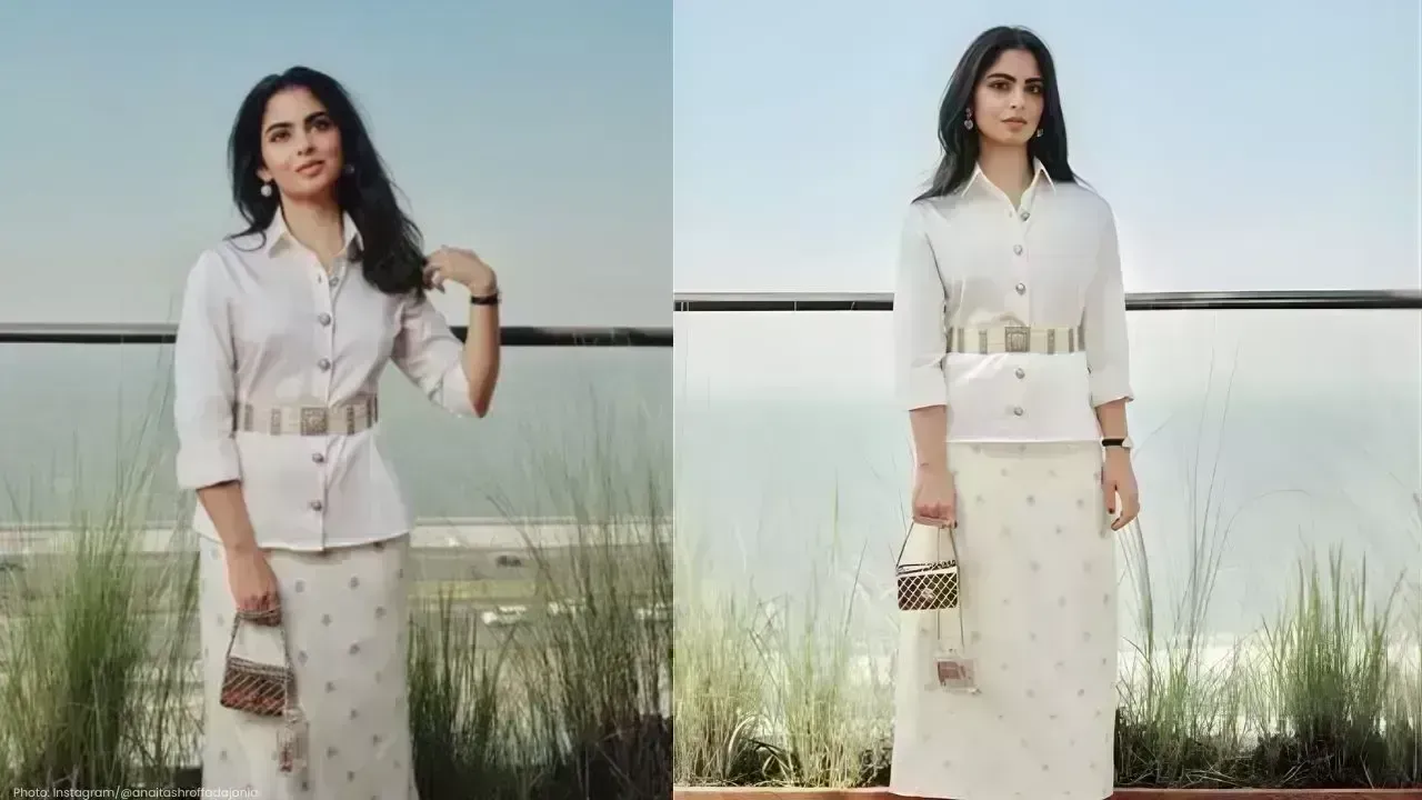 Isha Ambani Dazzles in Elegant White by Manish Malhotra