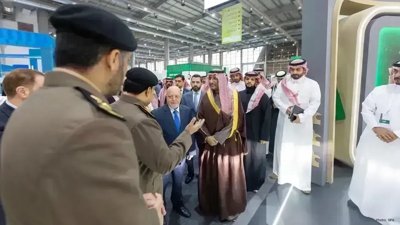 Saudi and Syrian Officials Visit Interior Pavilion at Expo 2025
