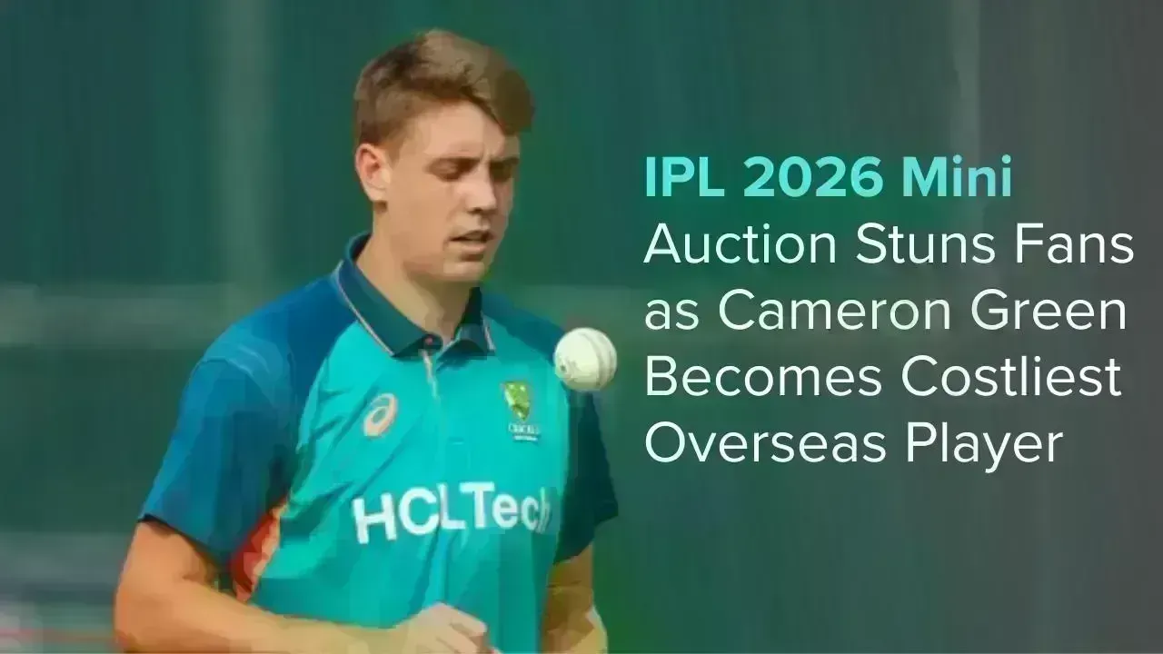 Cameron Green Claims Record as Most Expensive Overseas Purchase in IPL 2026 Mini-Auction