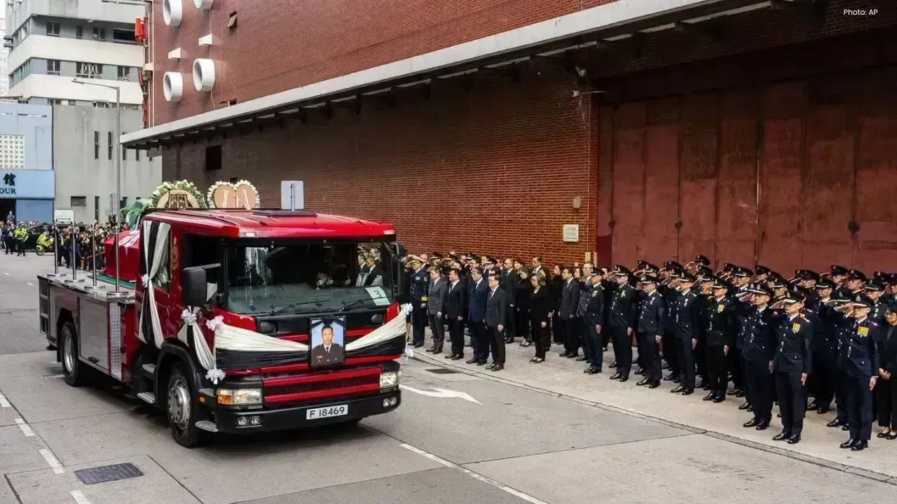 Hong Kong Commemorates Heroic Firefighter After Tragic Inferno