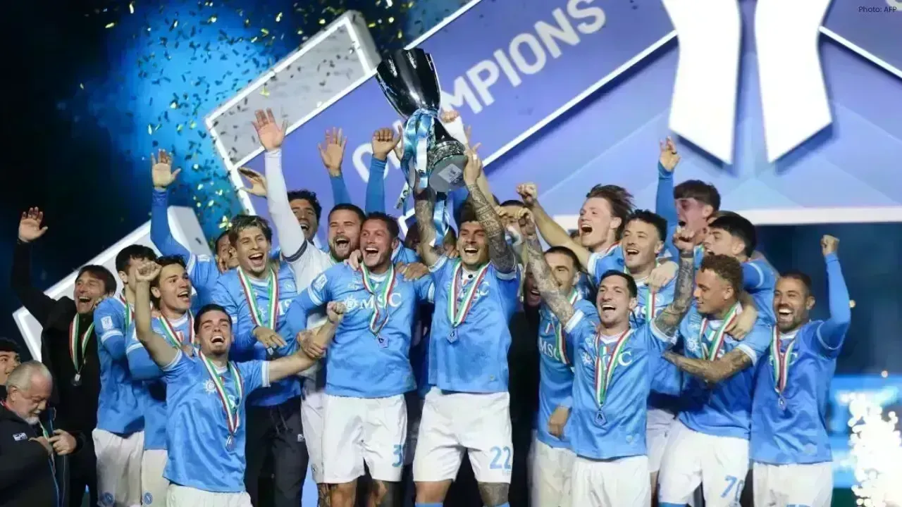 Napoli Secures Italian Super Cup with 2-0 Win Against Bologna