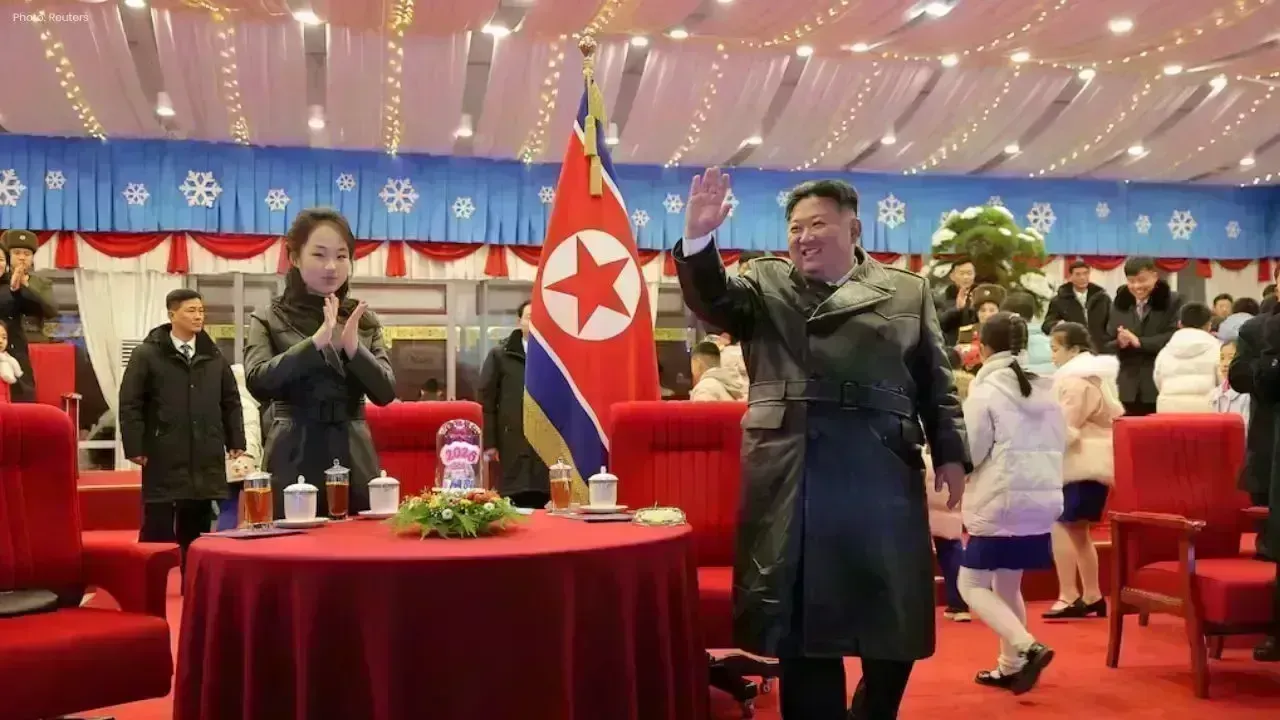 Kim Jong Un Welcomes the New Year in Pyongyang with Ju Ae