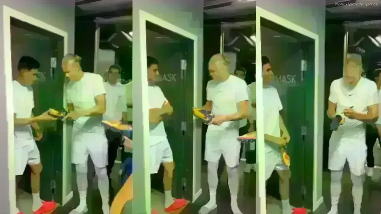 Camaraderie Unveiled: Shubman Gill Meets Erling Haaland at Nike Event