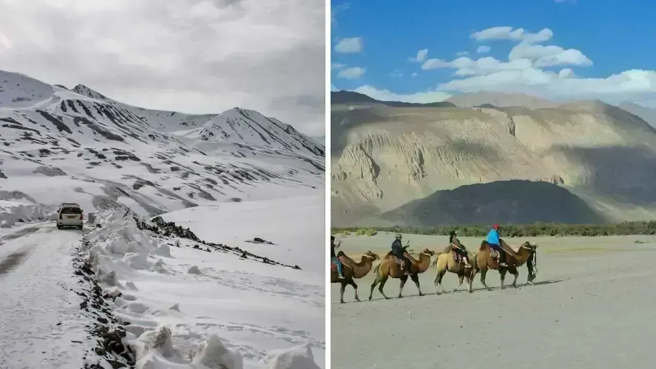 Nubra Valley: A Landscape of Snowy Peaks and Sandy Dunes