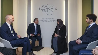 Sheikha Latifa Engages with UNESCO Director at Davos Forum