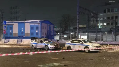 Police Officer Killed in Moscow Bomb Blast on Ukraine War Anniversary