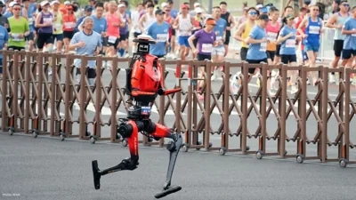 Robot Sets New Benchmark at Beijing Half Marathon