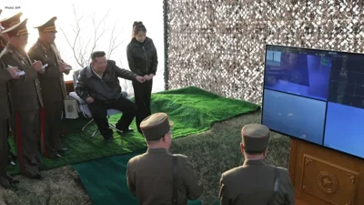 Kim Jong Un Directs Missile Launch Exercises Alongside Daughter