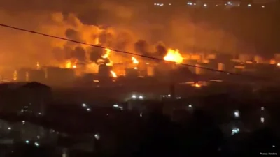 Ukrainian Drone Attack on Russia’s Tuapse Port Kills One, Sparks Fire