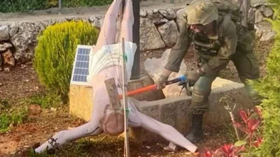 Israel Condemns Soldier After Crucifix Desecration in South Lebanon Sparks Outrage