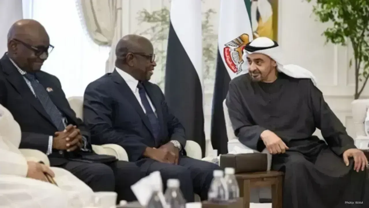 Sheikh Mohamed Engages with Sierra Leone President Bio