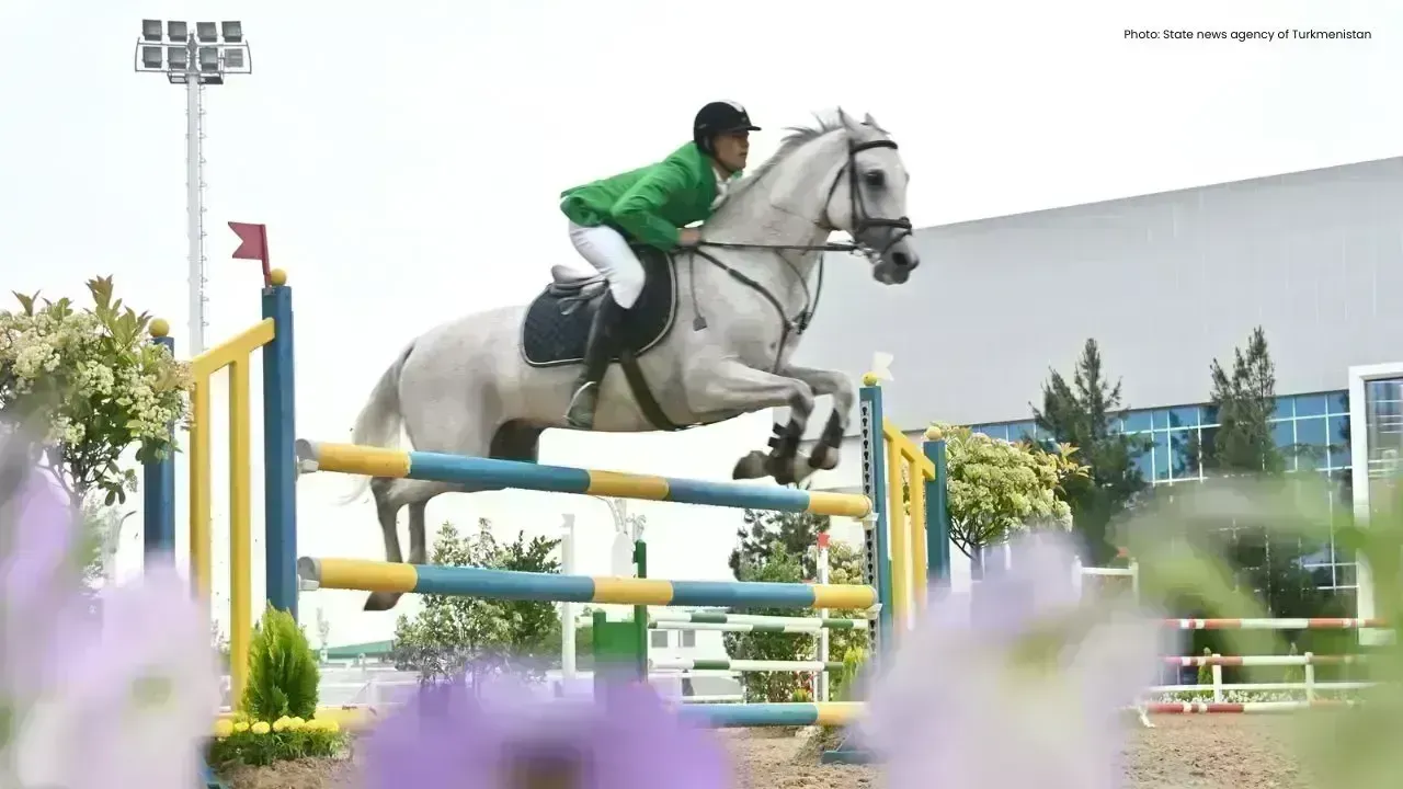 Ashgabat's Equestrian Showcase Celebrates Turkmen Horse Day
