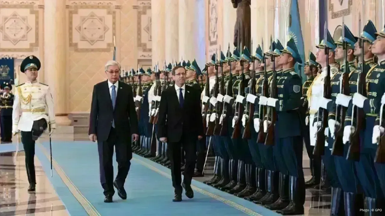 President Herzog Welcomed in Kazakhstan, Marking New Step in Bilateral Ties