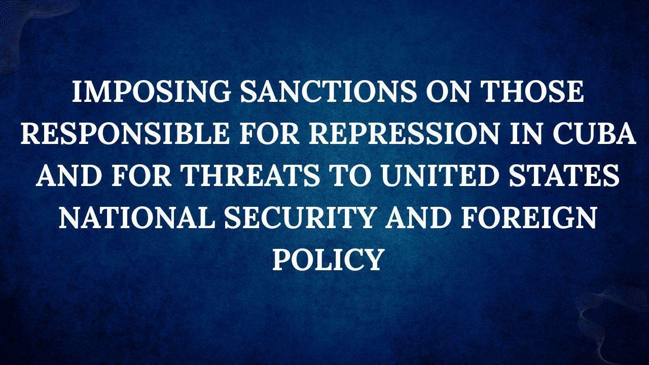 US Implements New Sanctions on Cuba Amid Security Warnings